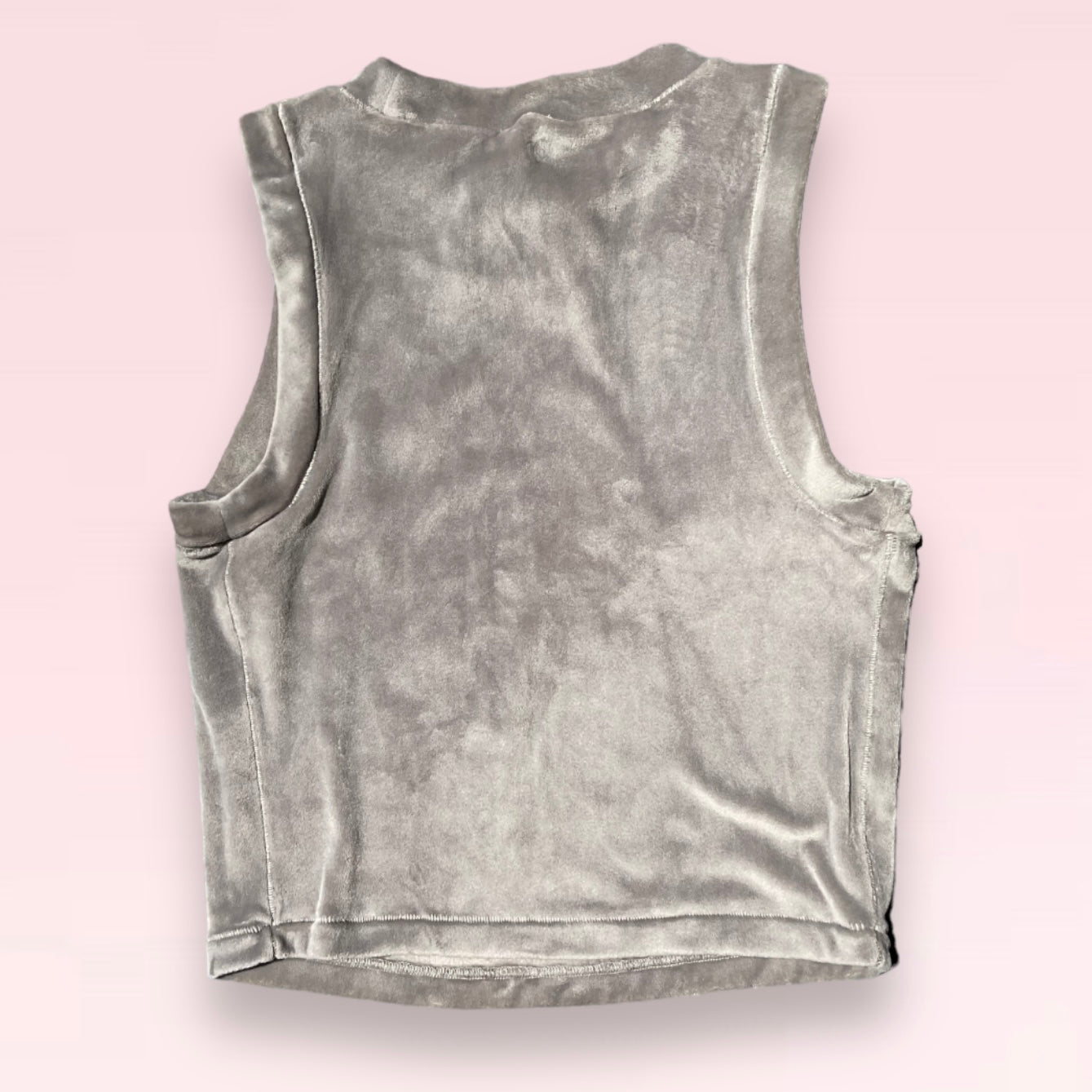 Skims Velour Crew Neck Top