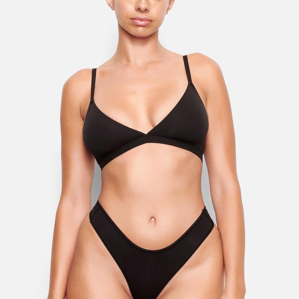 Skims Cotton Jersey Triangle Bralette