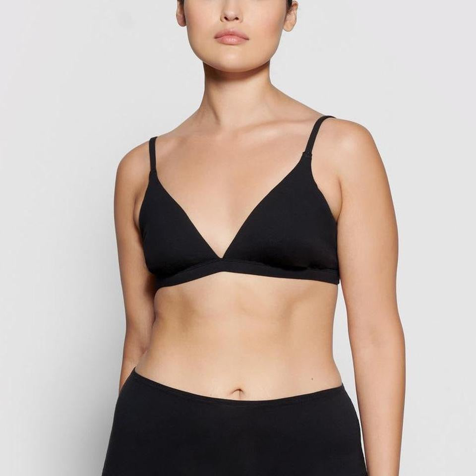Skims Cotton Jersey Triangle Bralette