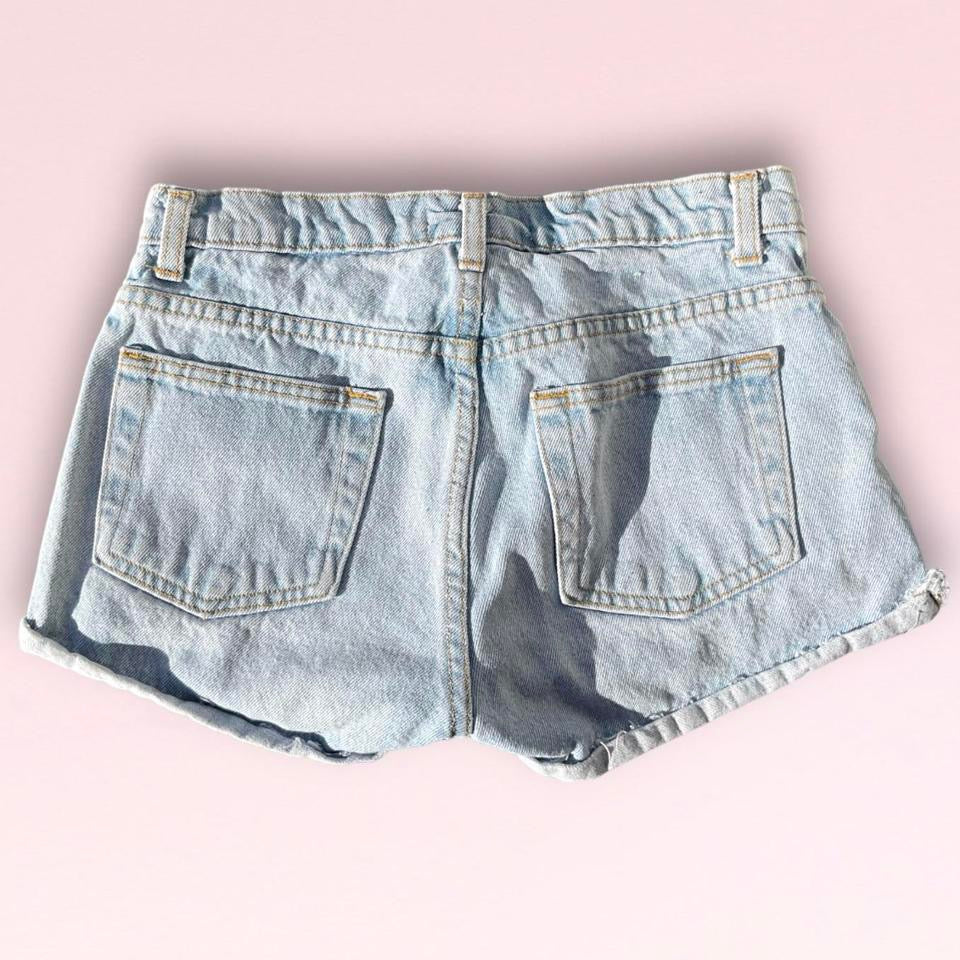 American Apparel Light Washed Jean Shorts