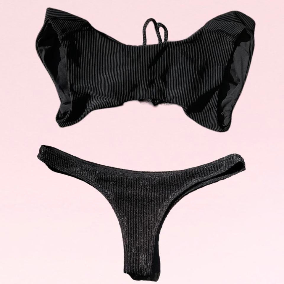 Frankie’s Bikini’s Ribbed Bikini Set