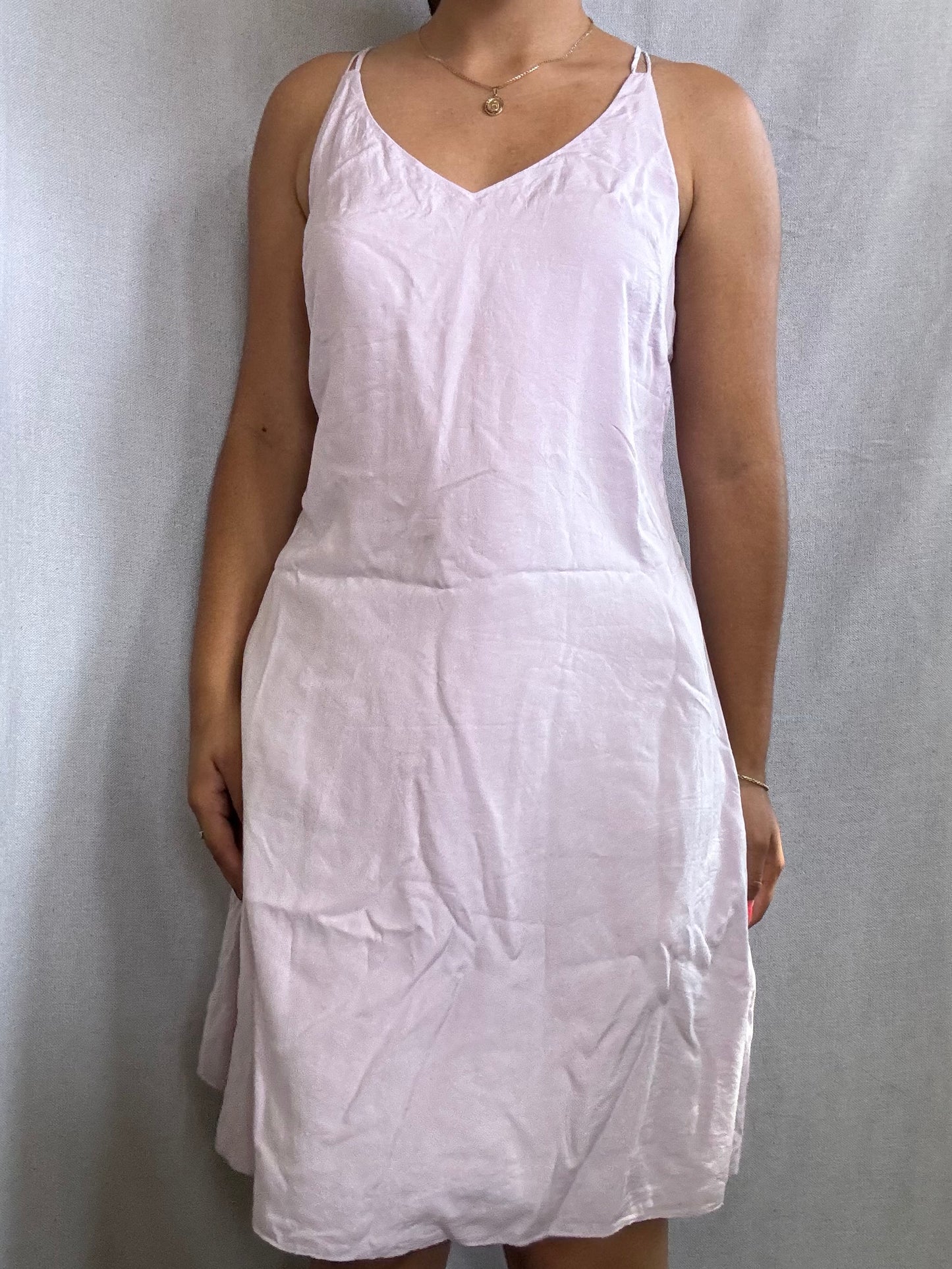 Cuyana Short Linen Slip-On Dress