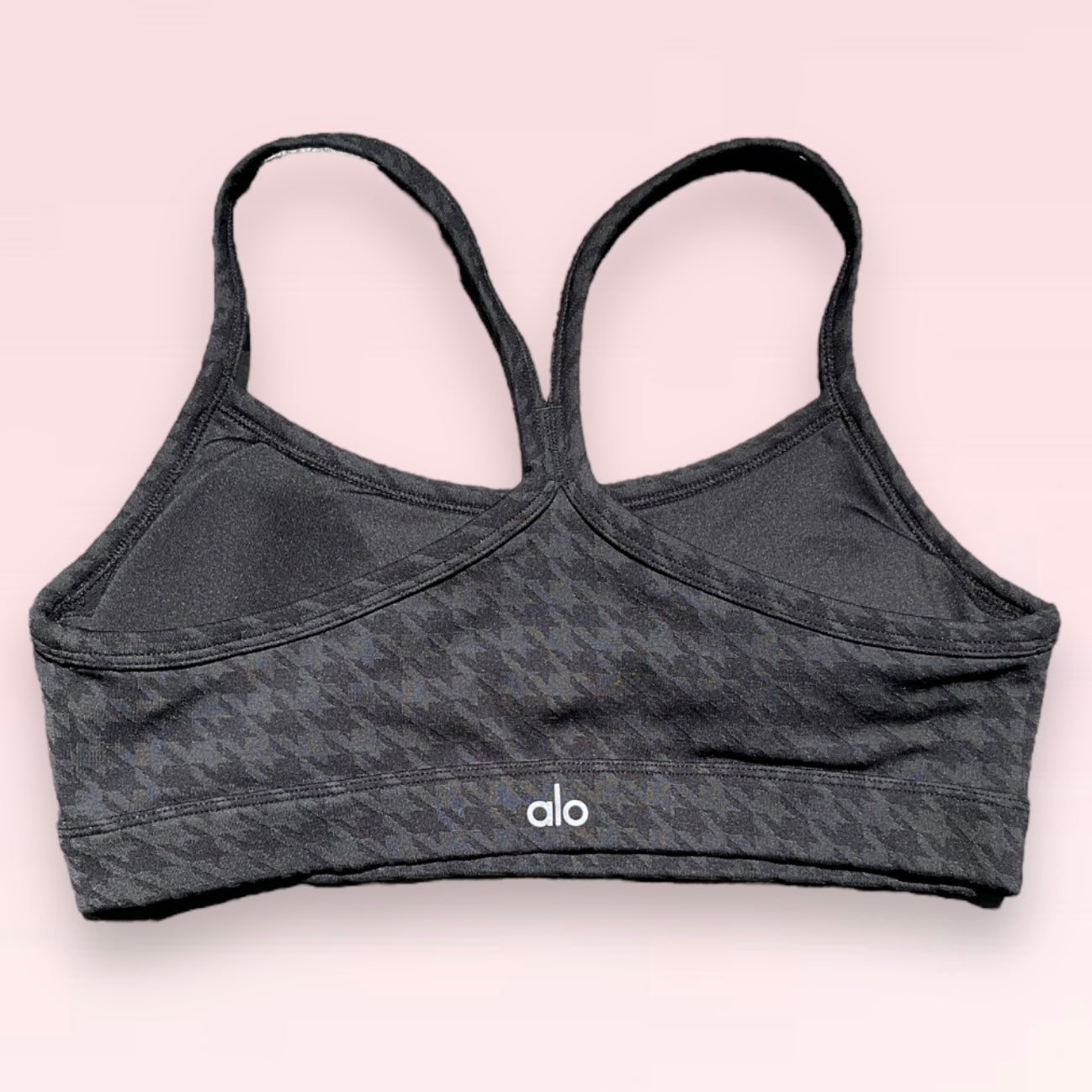 Alo Yoga Houndstooth Gratitude Bra